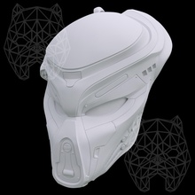 predator 2018 mask 3d printing model movie beast hobby diy robotics 3d print model - Mito3D