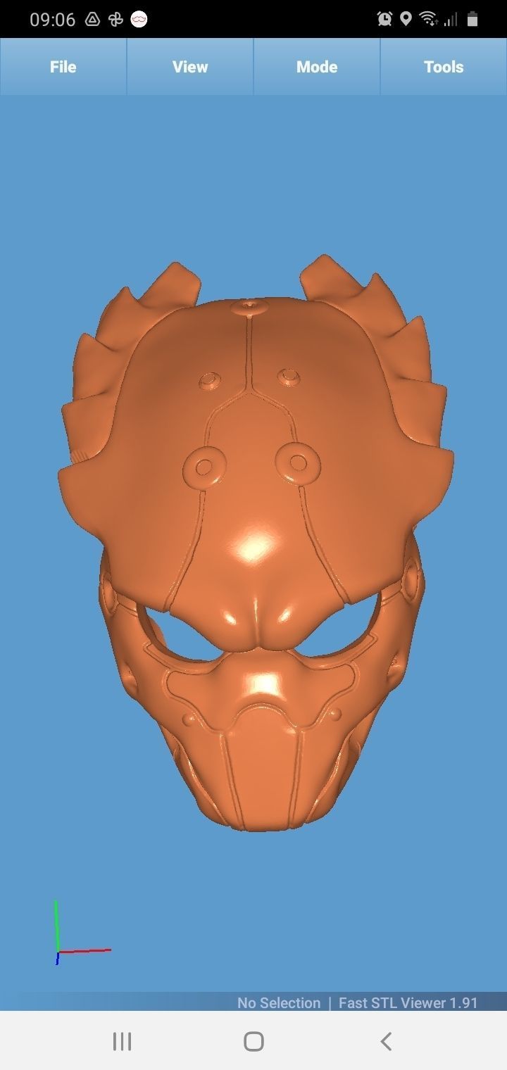 prédateur bio masque douane impression art casque extraterrestre jeux jouets 3D print model - Mito3D
