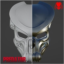 depredador céltico máscara casco armadura cosplay extraterrestre xenomorfo abrazador juegos juguetes 3d print model - Mito3D