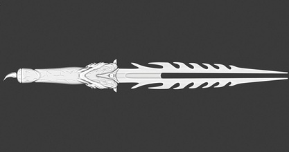 predatore cerimoniale pugnale avp alieno xenomorfo yautja arma passatempo fai 3d print model - Mito3D