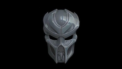 raubtier cosplay maske bio helm rüstung außerirdischer charakter sci fi drucken 3dprinting schutzmaske 3d cgbadour kunst skulpturen virus mikro geometrisch 3d print model - Mito3D