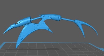 predator crescent axe weapon equipment toys hobby 3dprint games 3d print model - Mito3D