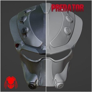 predatore ciclone maschera casco armatura cosplay alieno xenomorfo facehugger giochi giocattoli 3d print model - Mito3D