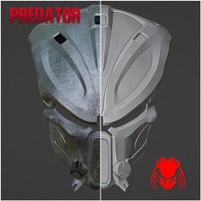 depredador destructor máscara extraterrestre xenomorfo facehuger casco cosplay juegos juguetes 3d print model - Mito3D