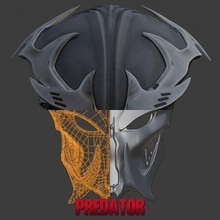 Raubtier Maske arthos Grusel Helm preadator Außerirdischer Xenomorph Facehugger Cosplay Kreatur Zähne Knochen Schädel Schutz Mode 3d print model - Mito3D