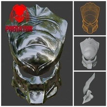 raubtier maske eber helm rüstung cosplay außerirdischer facehuger xenomorph schädel haut spiel avp mode 3d print model - Mito3D