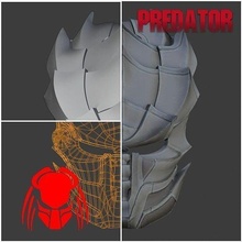 predator mask - inferno helmet alien cosplay armor xenomorph facehugger fashion 3d print model - Mito3D