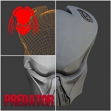predator mask - nocturne horror creature armor helmet alien xenomorph facehugger fashion 3d print model - Mito3D