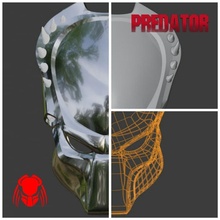 predator mask - wolf helmet cosplay alien xenomprph facehugger horror creature skull games toys 3d print model - Mito3D