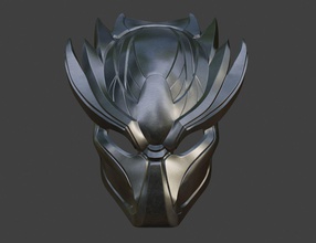 predator phoenix helmet mask face alien cosplay props airsoft armor fullface facemask starwars jedi sith cyber ninja assassin scifi hunter warrrior shinobi hobby diy 3d print model - Mito3D