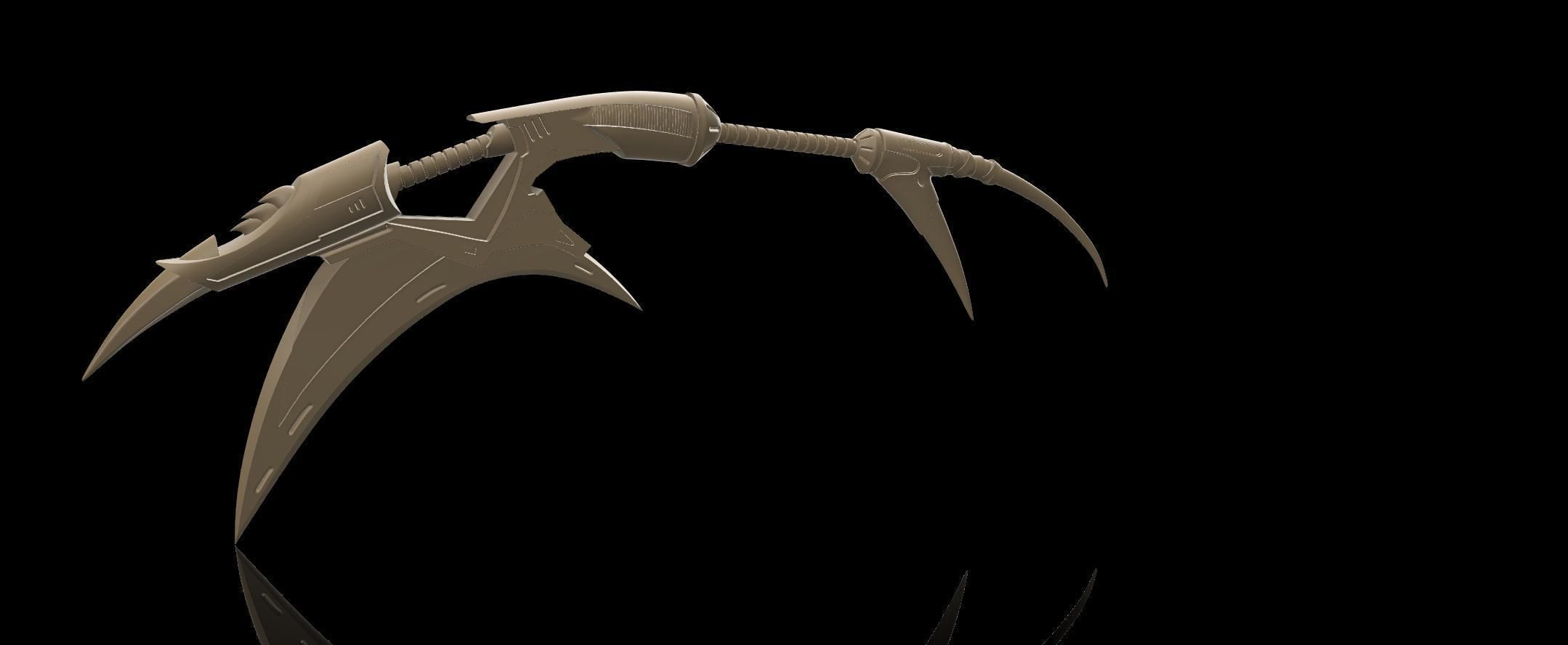 predador renegado crescente folha neca quente brinquedos lâmina arma caçador machado faca espada jogos 3D print model - Mito3D