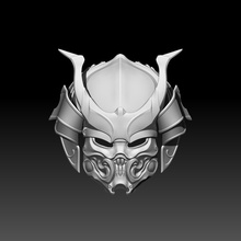 predator samurai mask helmet hunting grounds cosplay hobby diy armor 3d print 3d print model - Mito3D