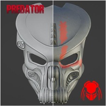 predator scar face mask alien helmet xenomorph cosplay games toys 3d print model - Mito3D