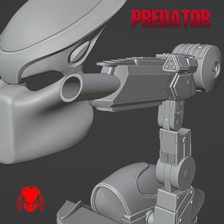 prédateur cicatrice plasma canon extraterrestre facehugger xénomorphe avp client cosplay jouet articulateur jeux jouets 3d print model - Mito3D