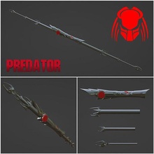 predator spear cosplay armor mask helmet alien xenomorph facehugger games toys 3d print model - Mito3D