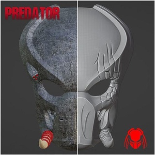 predator tracker mask shaman helmet armor cosplay alieb xenomorph facehuger games toys 3d print model - Mito3D