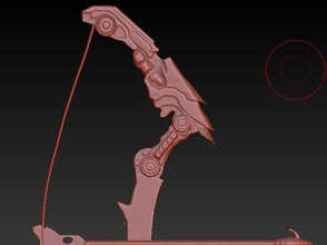 predator yautja bow 3d model arrow weopon games toys 3d print model - Mito3D