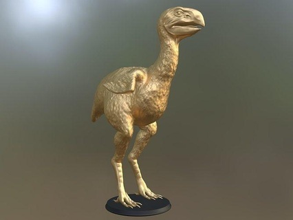 tarih öncesi Gastornis altın hayvan gerçek gerçekçi Yazdır yazdırılabilir 3dprint heykel doğa Şirin oyuncak şekil vermek kuş dino Dinozor dinozorlar nesli tükenmiş canavar Sanat heykeller 3d print model - Mito3D