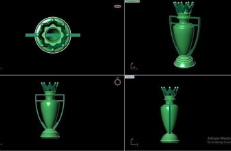 premier league cup coffee glass plate football champion championship award stadium team match soccer games toys 3d print model - Mito3D