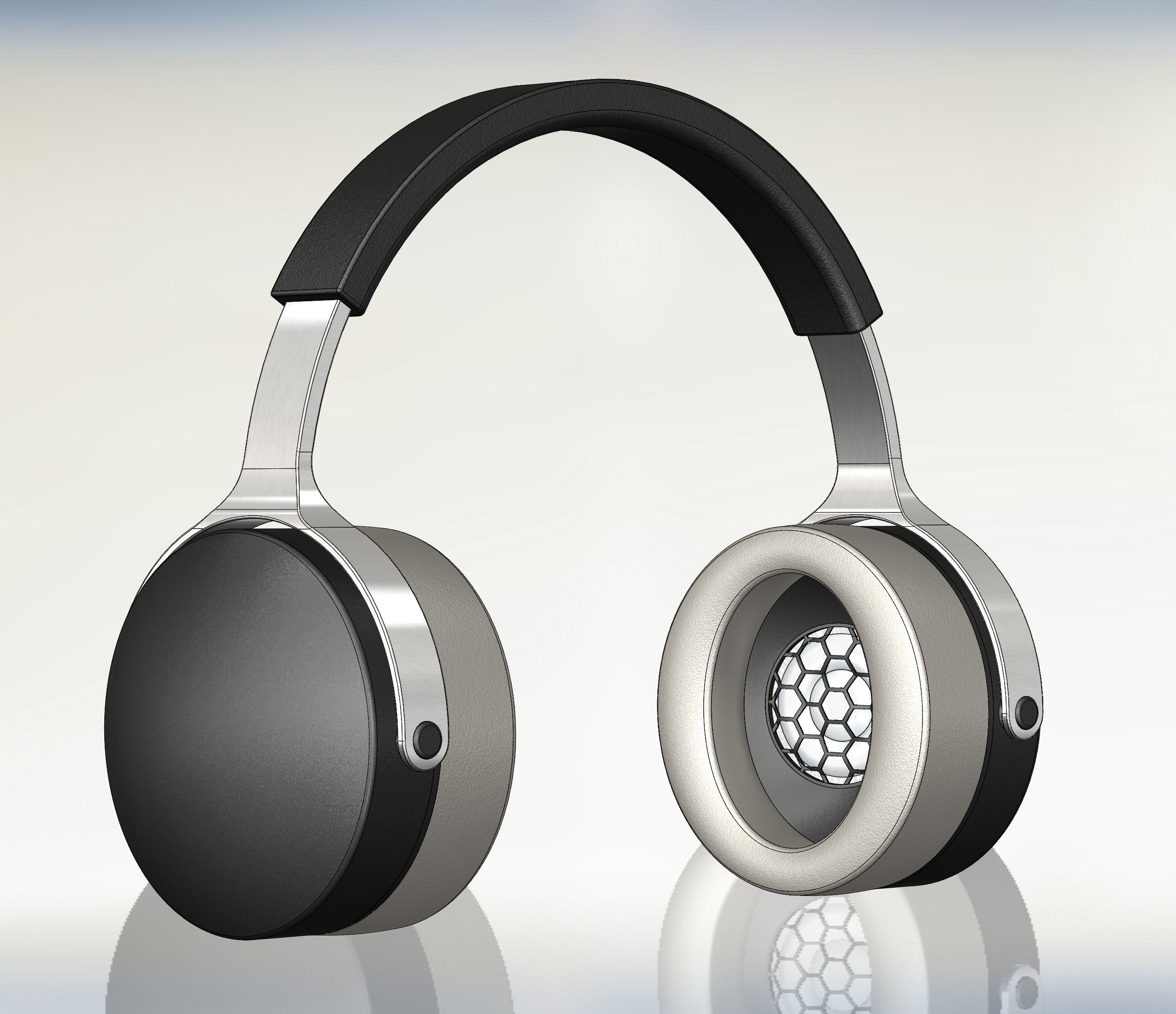 premium closed back headphones - cbr1 hobby-diy audio music studio speakers headset sound technology loudspeaker hobby diy electronics 3D print model - Mito3D