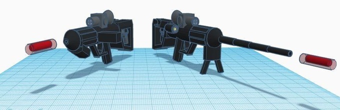 préquels 3d modèles arme portable casque blaster étoile guerres Jeux jouets 3d print model - Mito3D