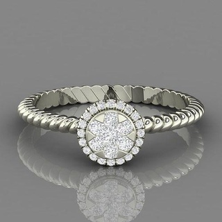 pressione ambientazione squillare 11 signore anelli delicato stampabile platino diamante sterlina brillante gioielleria nozze Fidanzamento oro prezioso gemma lusso sposo 3d print model - Mito3D