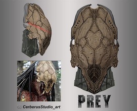 presa salvaje depredador 3d impresión escultura anatomía modelado máscara extraterrestre Arte esculturas 3d print model - Mito3D