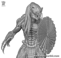 proie prédateur stl fichier marcoart personnage monstre extraterrestre jeux jouets 3d print model - Mito3D