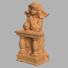 orar ange 3d impresión Dios chretien estatua Arte esculturas 3d print model - Mito3D