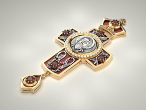 2 rahip Haç takı çapraz dini kilise Hıristiyan İncil İsa baskı 3dprinted mücevher yazdırılabilir tasarım altın printabl Gümüş kararma kolye 3d print model - Mito3D