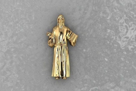 rahip kolye 3d isa baş model heykel illüstrasyon gümüş Tanrı din program Katolik adam takı jesu mücevher dindar katedral Sanat heykeller 3d print model - Mito3D