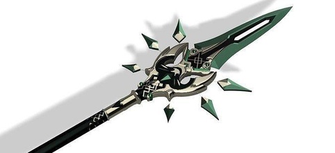 primordial jade alado lança stl arquivos genshin impacto cosplay cosplays cosplayer suporte adereços réplica arma armas polearm xiao jogos passatempo faça 3d print model - Mito3D