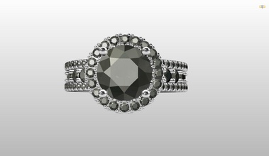 Fürsten infinity-ring Schmuck Ringe Diamanten Steine gold engagement Luxus Liebe symbol Juwel Juwelen ring 3d print model - Mito3D