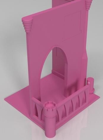 Prinzessin Schloss hobby-Heimwerker Burg stl Geschenk rosa hobby diy andere 3D print model - Mito3D