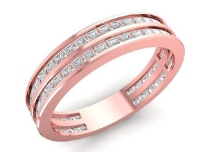 princess diamond lady ring 2284 jewelry fashion accessories gold woman women design rings 3d print model - Mito3D