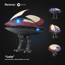 princess leia droid lola obiwan star wars starwars l0 la59 games toys 3d print model - Mito3D