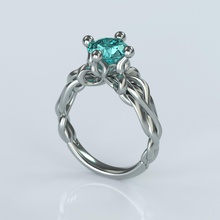 Principessa squillare platino gioielleria prezioso lusso argento stampabile gemma brillante diamante moda Fidanzamento oro anelli 3d print model - Mito3D
