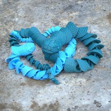 impresión in sitio articulado serpiente articular animal reptil lagartija veneno naturaleza criatura bestia divertido juguete decoración juegos juguetes 3d print model - Mito3D