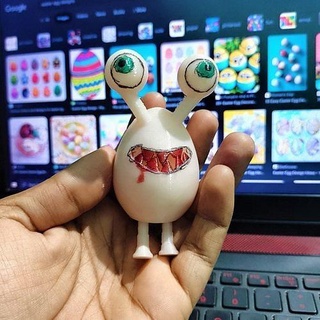 print place creepy easter egg monsters monster bunny food rabbit flexi toy fidget 3dprinted 3dmodels cute game art articulated flexible flexy games toys 3d print model - Mito3D