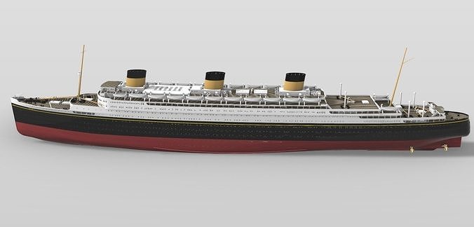 print ready oceanic white star mega ocean liner 1-600 kit ship travel sea nautical vessel shipping cruising boat transatlantic resin scale historic titanic 1 600 hobby diy 3D print model - Mito3D