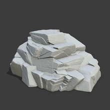 impressão rocha pedras pedra esculpir estátua imprimível jogos brinquedos 3d print model - Mito3D