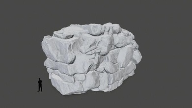 stampa roccia 4 mucchio of rocce calcolo scogliera montare foresta montagna stampabile giochi giocattoli gioco accessori 3d print model - Mito3D