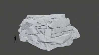 stampa roccia 7 rocce calcolo scogliera montare montagna stampabile giochi giocattoli gioco accessori 3d print model - Mito3D