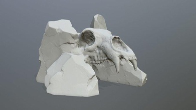 Stampa cranio cancello statua angelo calcolo roccia montare rocce deserto foresta Giochi giocattoli 3d print model - Mito3D
