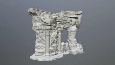 Stampa tempio pilastro colonna scala passi calcolo Giochi giocattoli gioco Accessori 3d print model - Mito3D