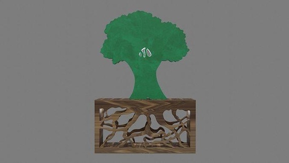 impresión árbol banco 0787 dinero niños gracioso divertido moneda pasatiempo bricolaje diy mano herramientas 3d print model - Mito3D
