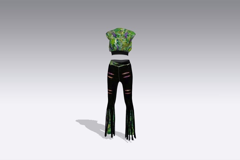 stampa donna top plajo moda sexy pant elegante art ragazza glamour altri 3D print model - Mito3D