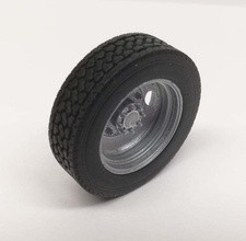 imprimible 2 hole posterior camión ruedas llantas rueda neumático huella calibrar borde modelo edificio agujero escala pasatiempo bricolaje diy 3d print model - Mito3D