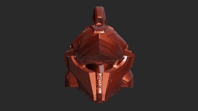 printable achilles halo wars helmet forprint print stel 3d printmodel mask armor defence strikeball paintball toy game size future futuristic head airsoft hobby diy 3d print model - Mito3D