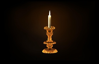 stampabile candela gestore casa candlehandler le candele d'oro antiueqe oggetti d'antiquariato mobili 3d print model - Mito3D